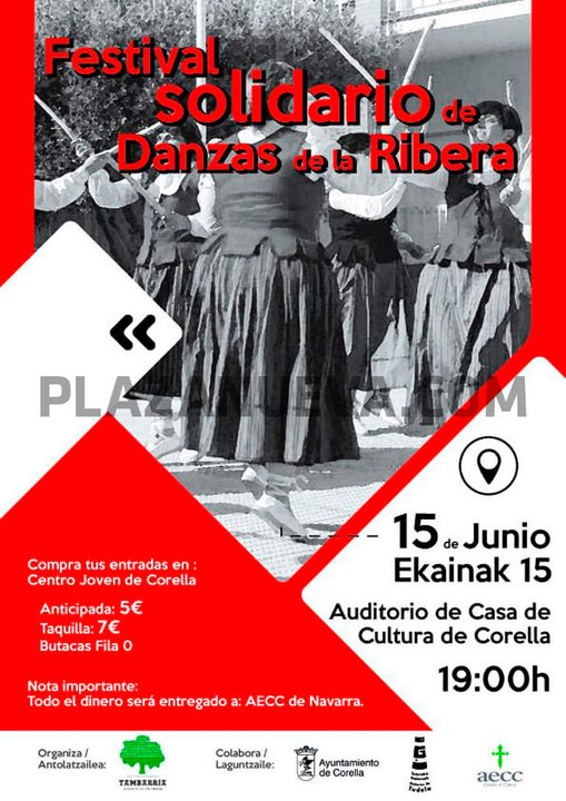 Festival solidario de danzas de la Ribera 2019 en Corella