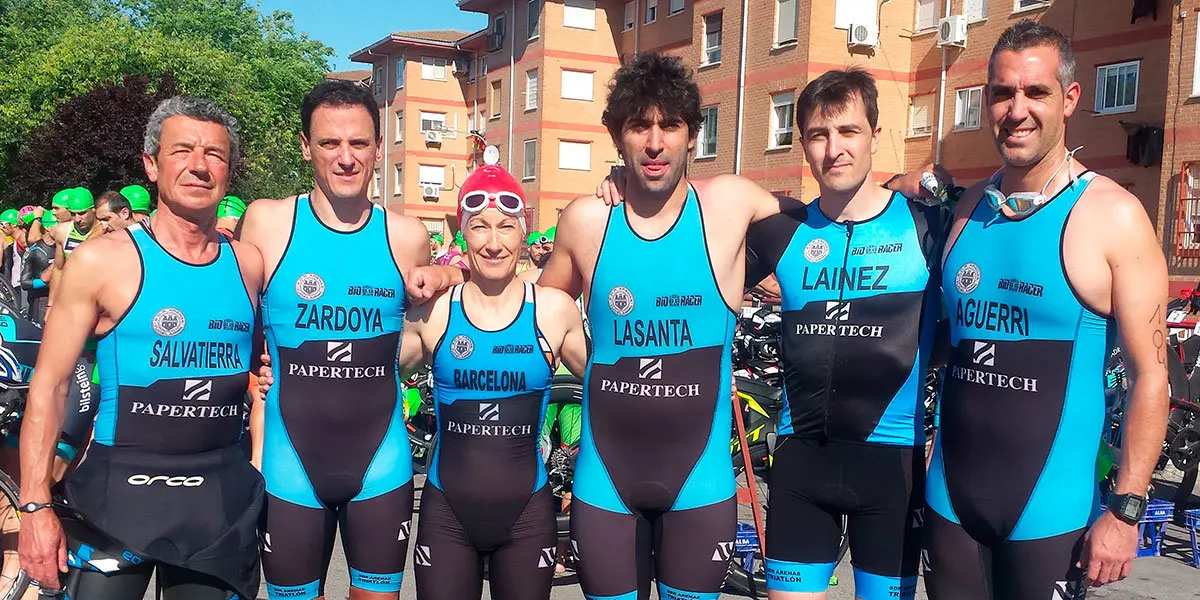 SDR Arenas Triatlon participa en Ejea de los Caballeros en  el I Triatlon Olímpico No Drafting de Ejea