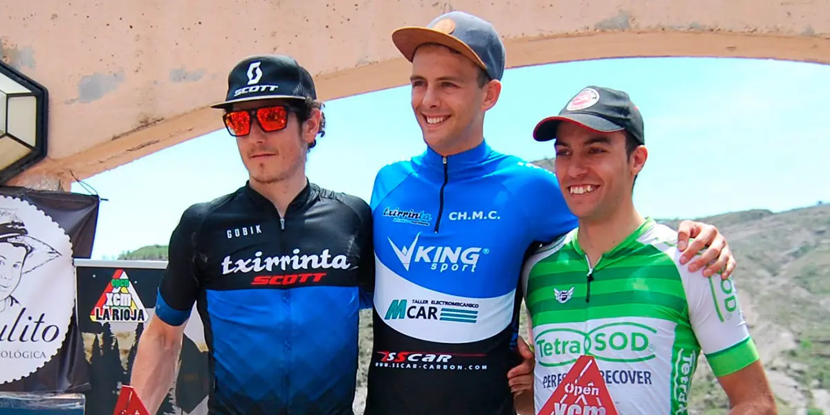 Podium de la IX Travesía BTT Castillo de Cornago