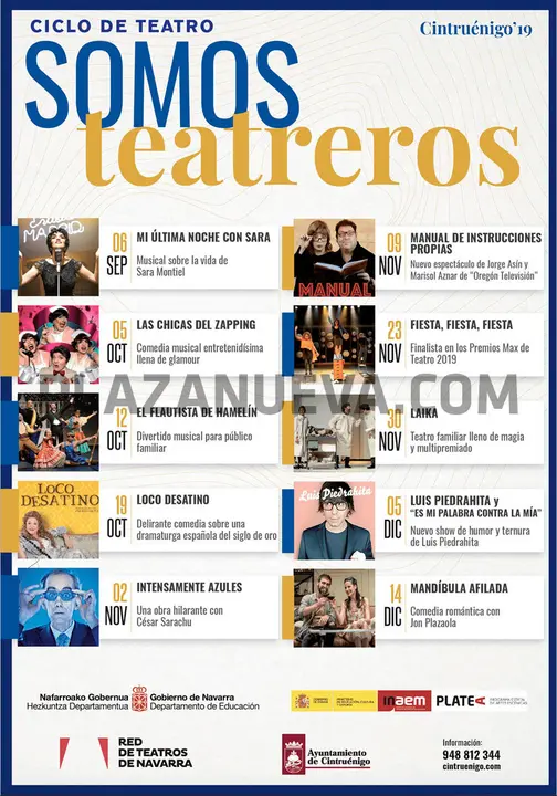 Ciclo de teatro &rsquo;Somos teatreros&rsquo; 2019 en Cintru&eacute;nigo