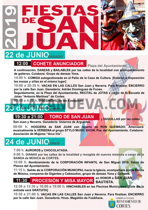 Fiestas de San Juan en Cortes 2019