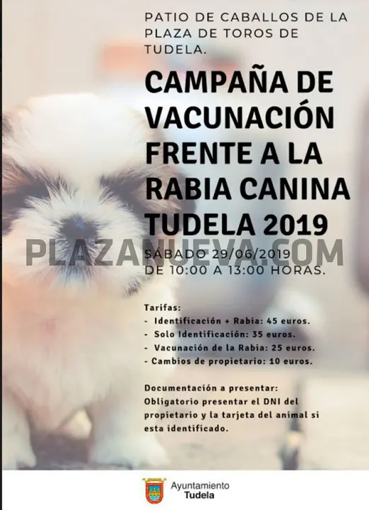 Campaña vacunaciçon canina Tudela 2019