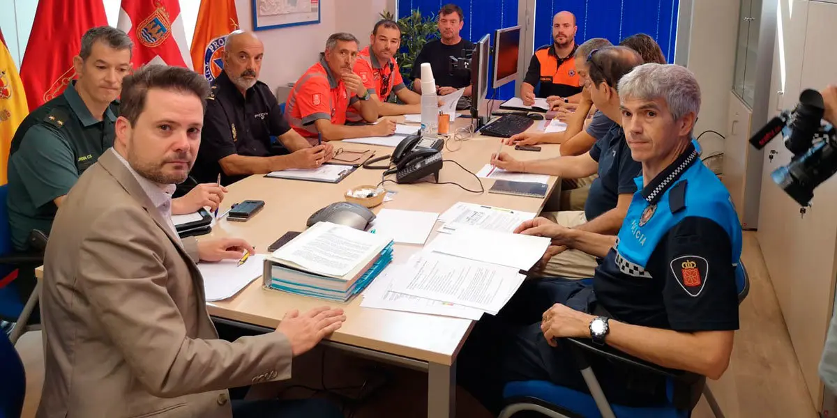 Reuni&oacute;n manteinda esta ma&ntilde;ana entre los diferentes cuerpos del estado, Protecci&oacute;n Civil y Alcald&iacute;a de Tudela