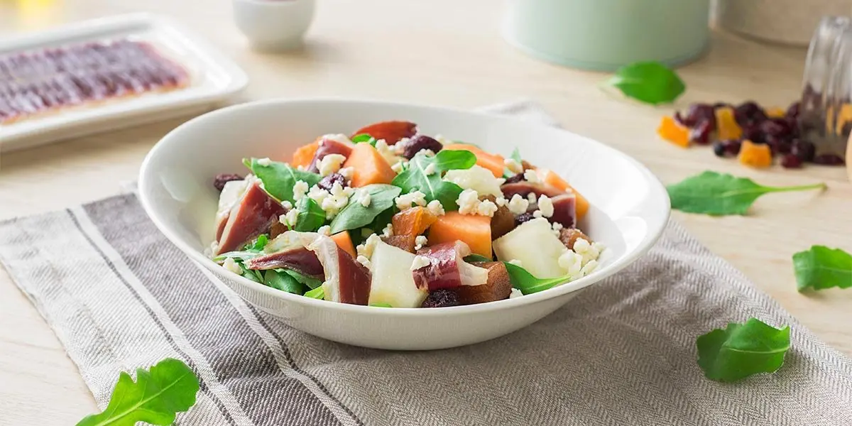 Receta de Ensalada melon y jamon Florette