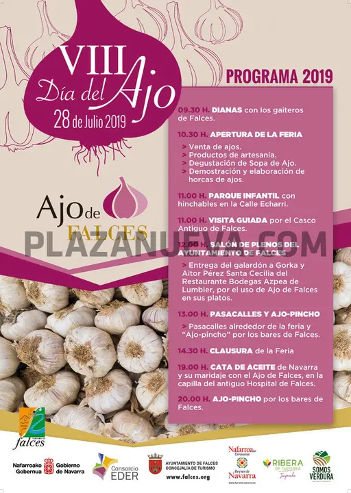 VIII D&iacute;a del Ajo 2019 en Falces