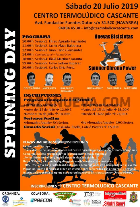 Spinning Day en Centro Termol&uacute;dico Cascante