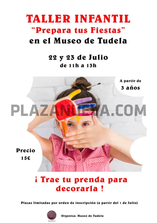 Taller infantil en Tudela &lsquo;Prepara tus fiestas&rsquo;