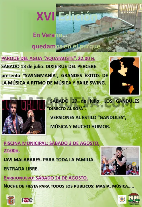 XVI Edici&oacute;n en Tauste &lsquo;En verano&hellip; quedamos en el parque&rsquo;