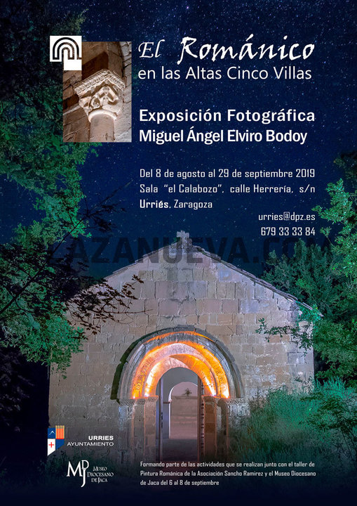 Exposición fotográfica en Urriés ‘El Románico en las Altas Cinco Villas’ de Miguel Ángel Elviro Bodoy
