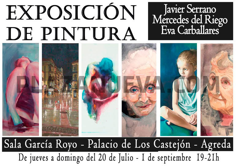 Exposición en Ágreda de Javier Serrrano, Eva Carballares y Mercedes del Riego