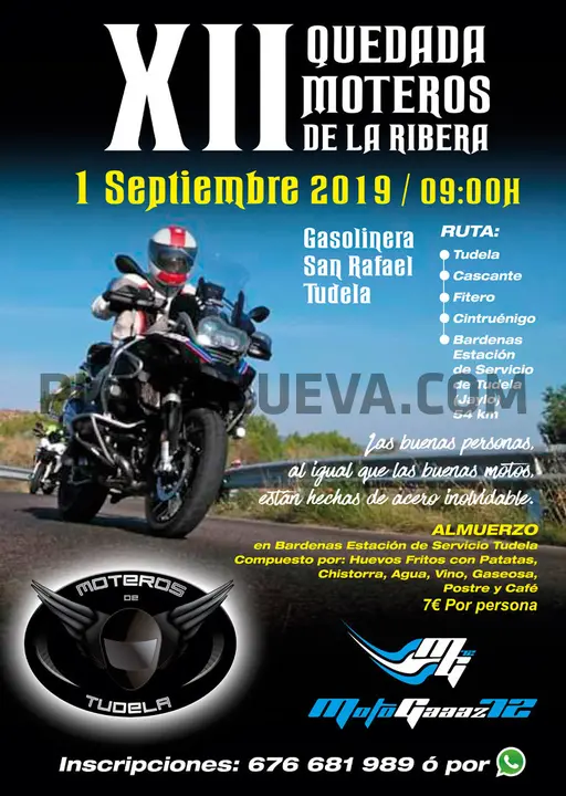 XII Quedada de moteros de la Ribera