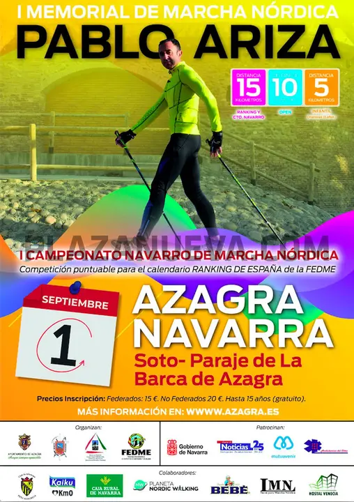 I Memorial de Marcha Nórdica Pablo Ariza en Azagra