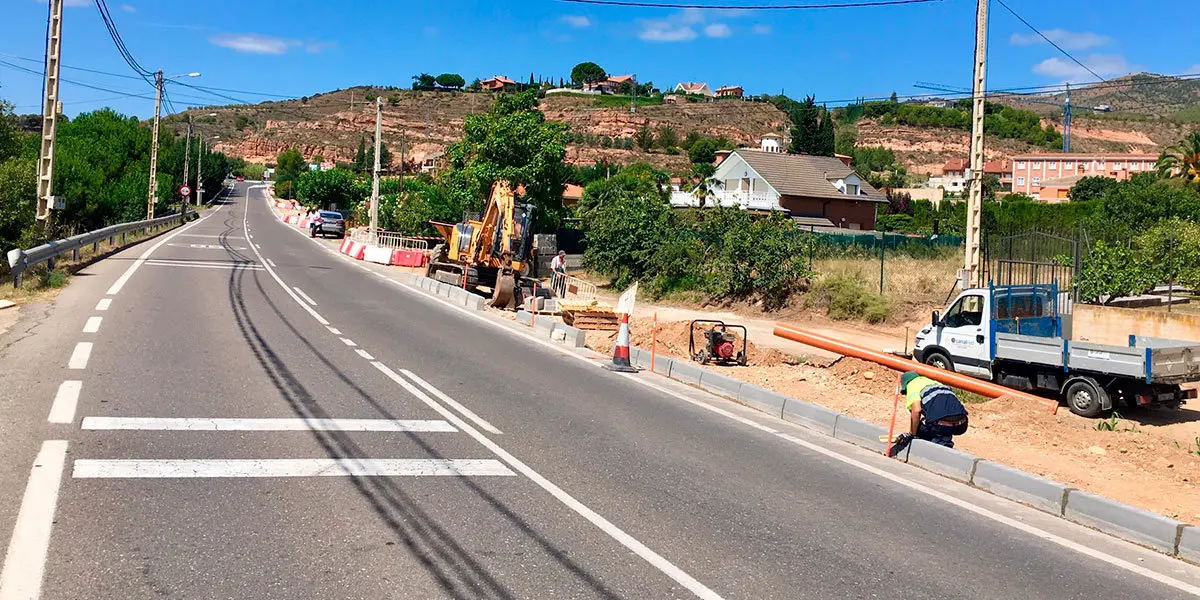 Visita a las obras en la carretera 1