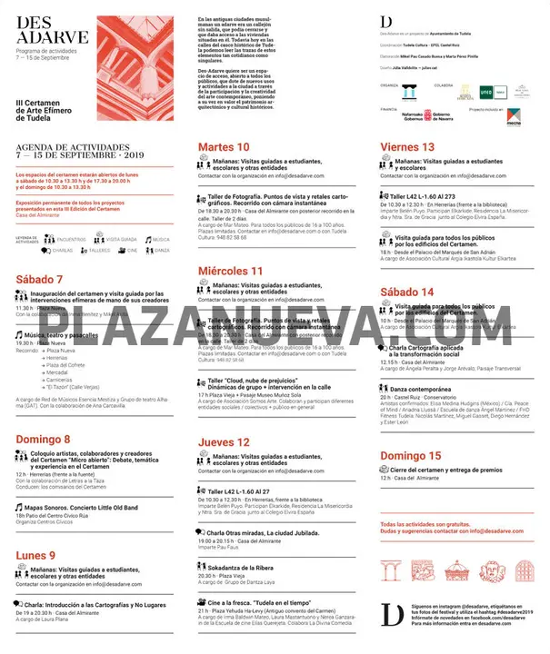 Des-Adarve III Certamen de Arte Efímero de Tudela