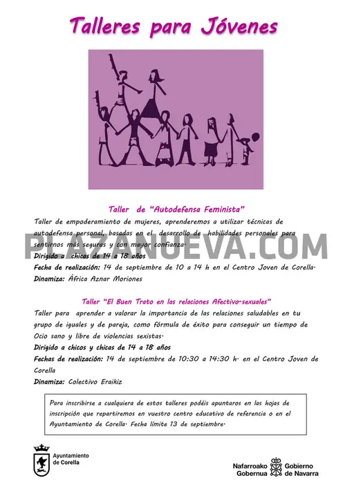 Talleres para jóvenes en Corella