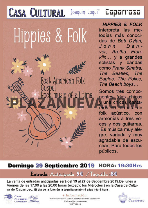 Concierto en Caparroso de ‘Hippies & Folk’