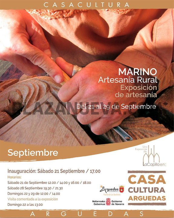 Exposición de artesanía rural en Arguedas