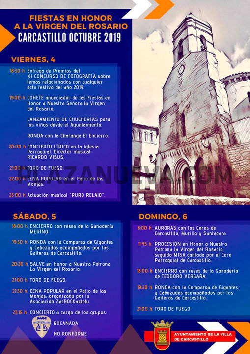 Fiestas en honor a la Virgen del Rosario en Carcastillo