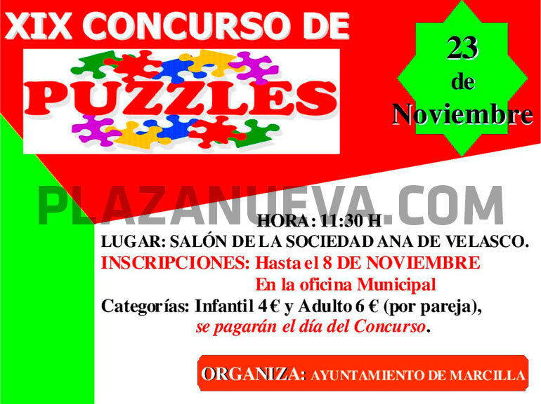 XIX Concurso de puzzles en Marcilla