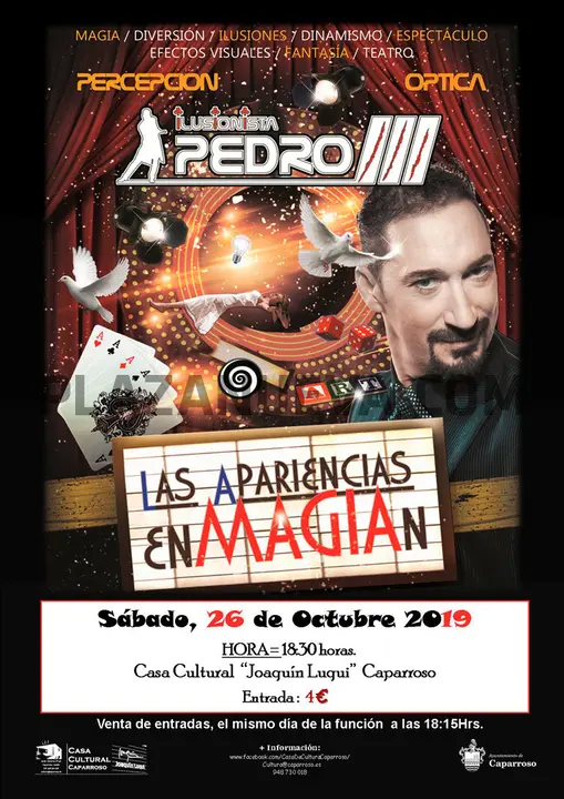 Espect&aacute;culo en Caparroso &lsquo;Las apariencias enMagian&rsquo; con el ilusionista Pedro III