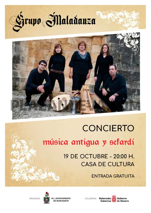 Concierto en Murchante de música antigua y sefardí a cargo del Grupo Maladanza
