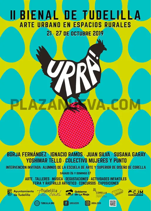 II Bienal de arte urbano en espacios rurales Urra! 2019 en Tudelilla 