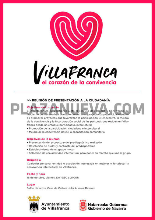 Presentación de ‘Villafranca, el corazón de la convivencia’