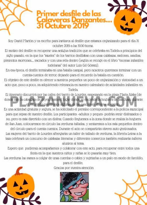 I Desfile en Tudela de las Calaveras Danzantes