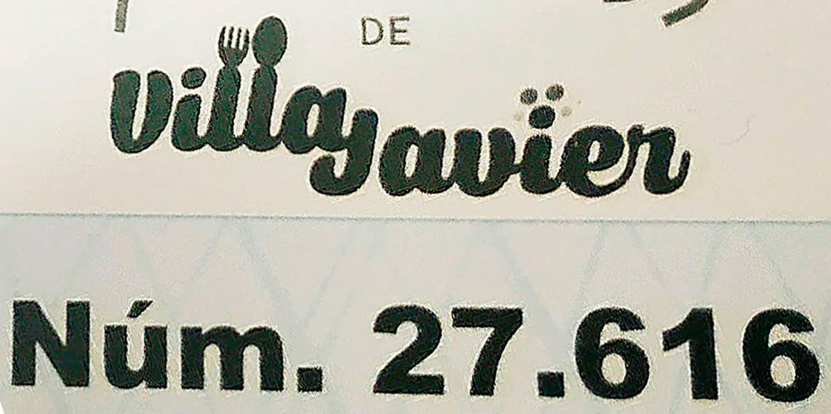 Lotería de Navidad 2019 de Villa Javier