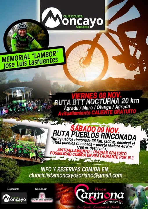 Rutas BTT en &Aacute;greda del Club Ciclista Moncayo Soriano