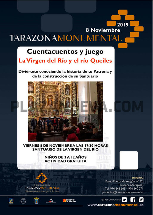 Cuentacuentos y juego en Tarazona ‘La virgen del Río, y el río Queiles’