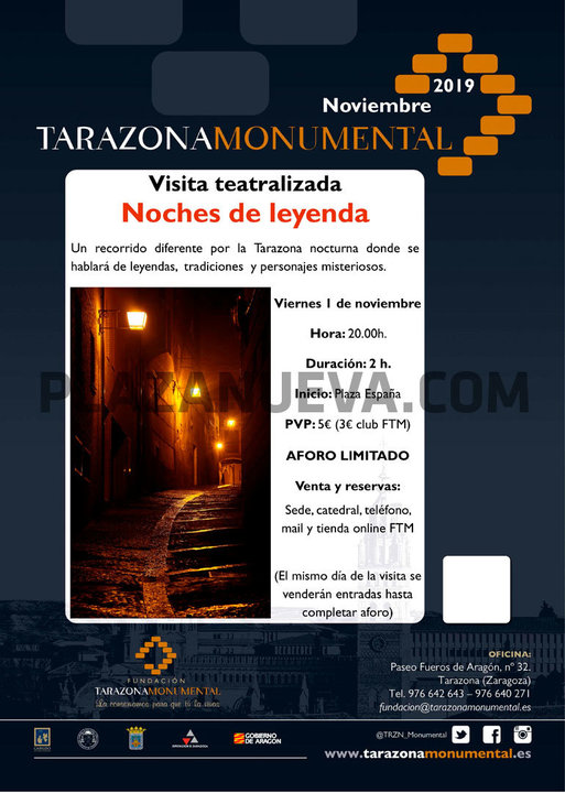 Visita teatralizada en Tarazona ‘Noches de Leyenda’