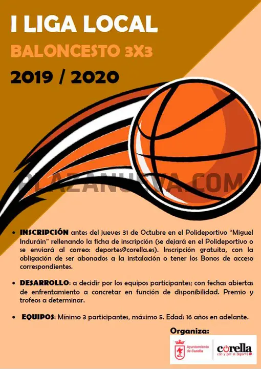 I Liga local de baloncesto 3x3 2019:2020 en Corella