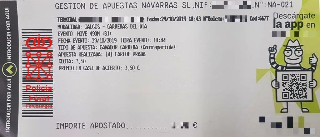 Apuesta decomisada