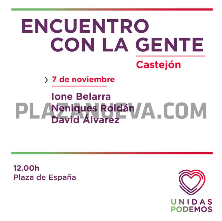 Encuentro con la gente en Castejón
