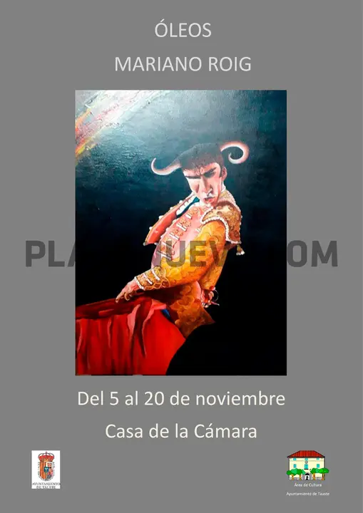 Exposición en Tauste de óleos del artista Mariano Roig