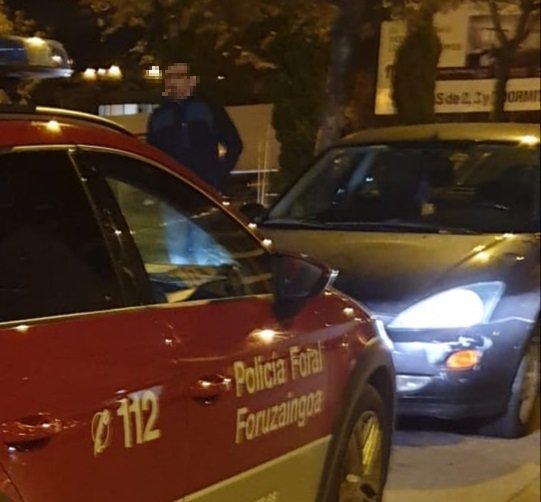 El conductor fue finalmente detenido en Tudela