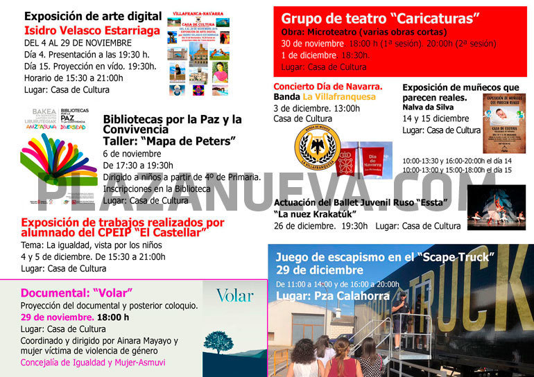 Agenda Villafranca diciembre 2019