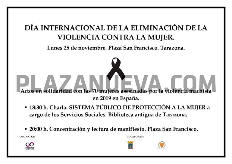 Día Internacional de la eliminación de la violencia contra las mujeres En Tarazona