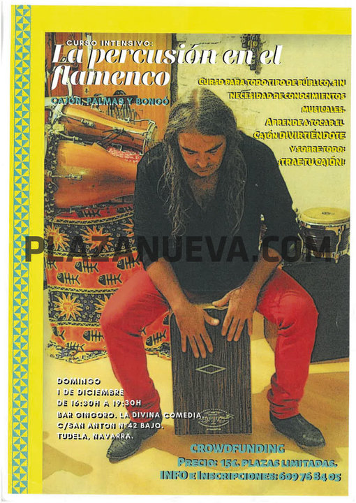 Curso Percusión en el flamenco en Tudela