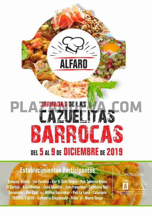 Jornada de as Cazuelitas barrocas de Alfaro