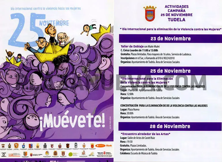 Día internacional contra la violencia hacia las mujeres en Tudela