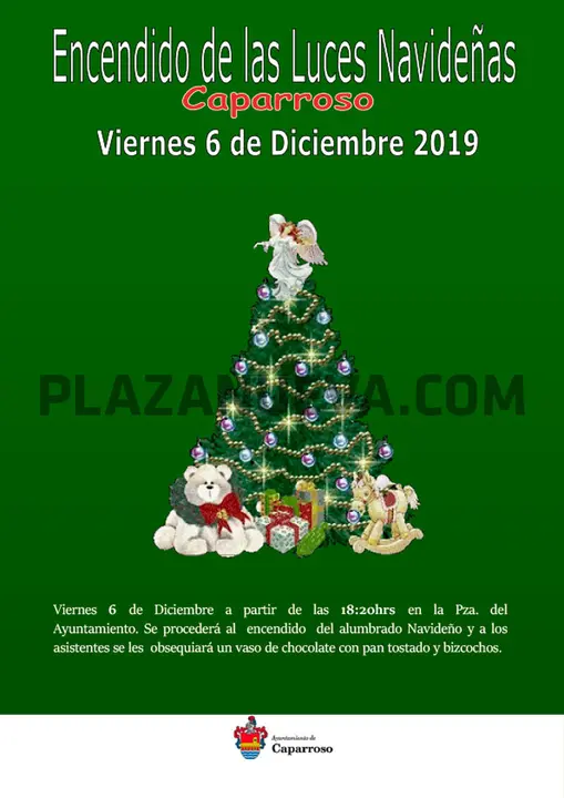 Encendido de las luces navideñas en Caparroso