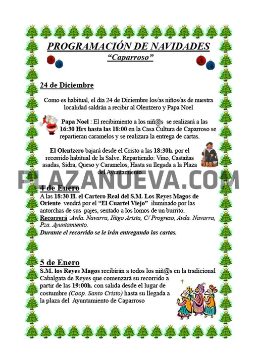 Programación Navideña en Caparroso
