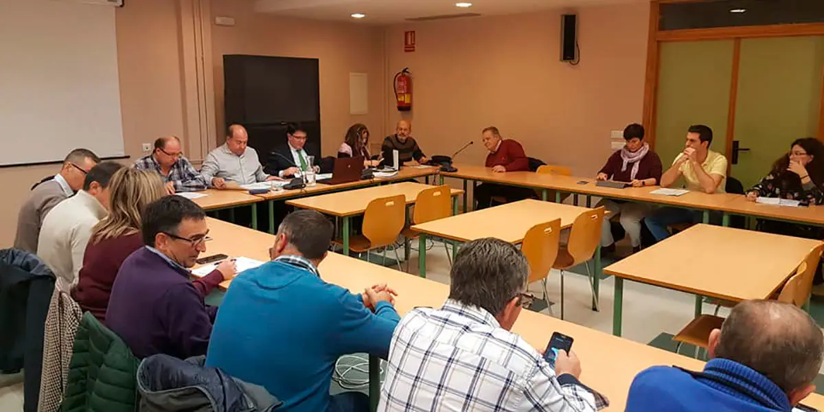 El pleno comarcal se celebró ayer en el Centro Cívico de Ejea de los Caballeros.
