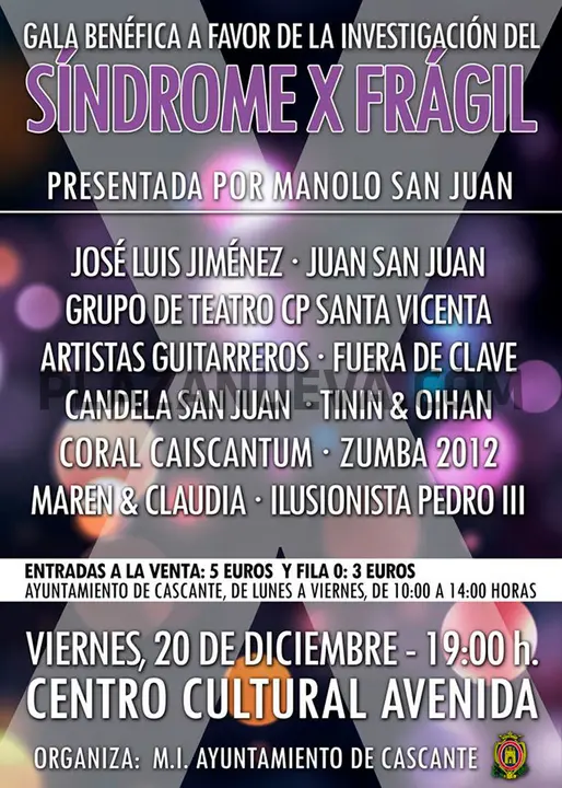 Gala benéfica en Cascante a favor de la investigación del Síndrome X frágil