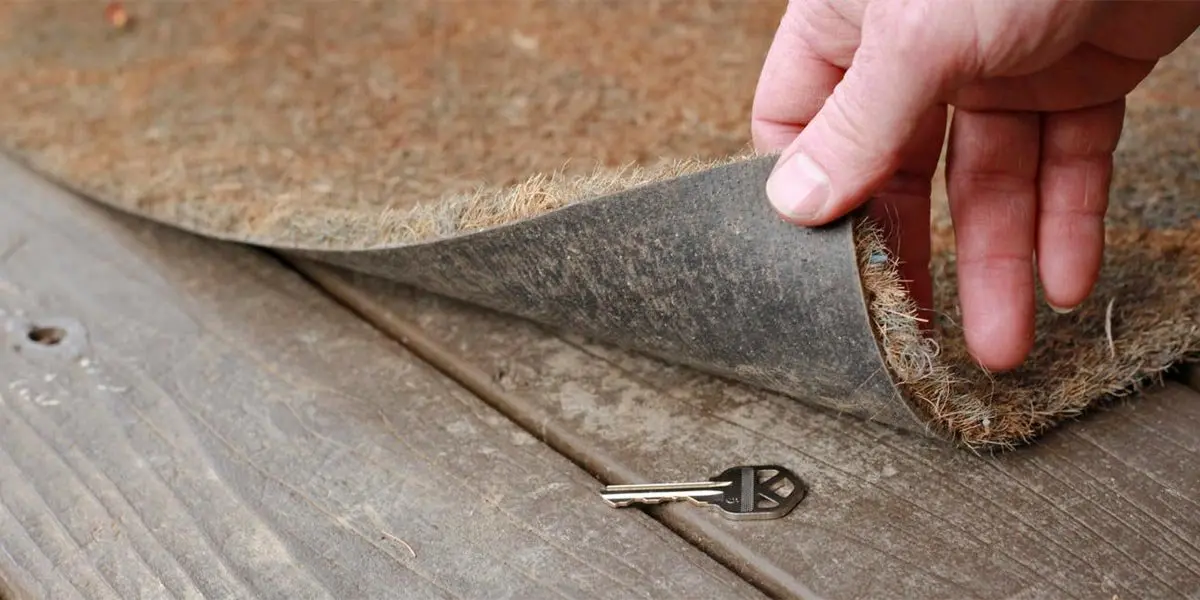 Llave debajo del felpudo
