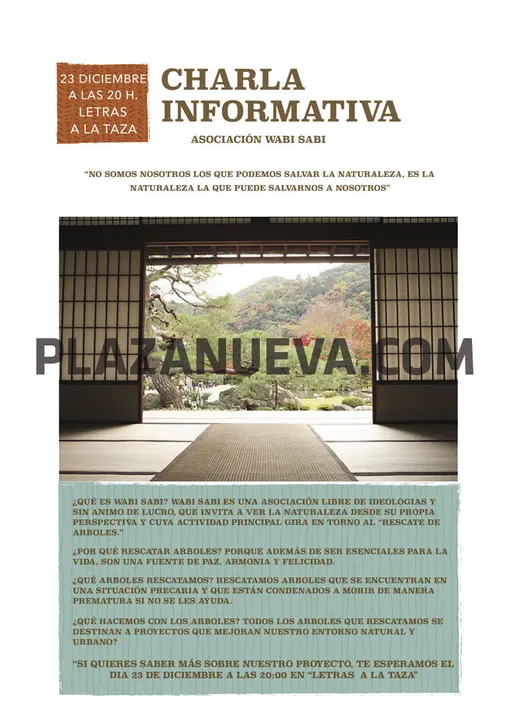 Charla Informativa en Tudela de la Asociación Wabi Sabi