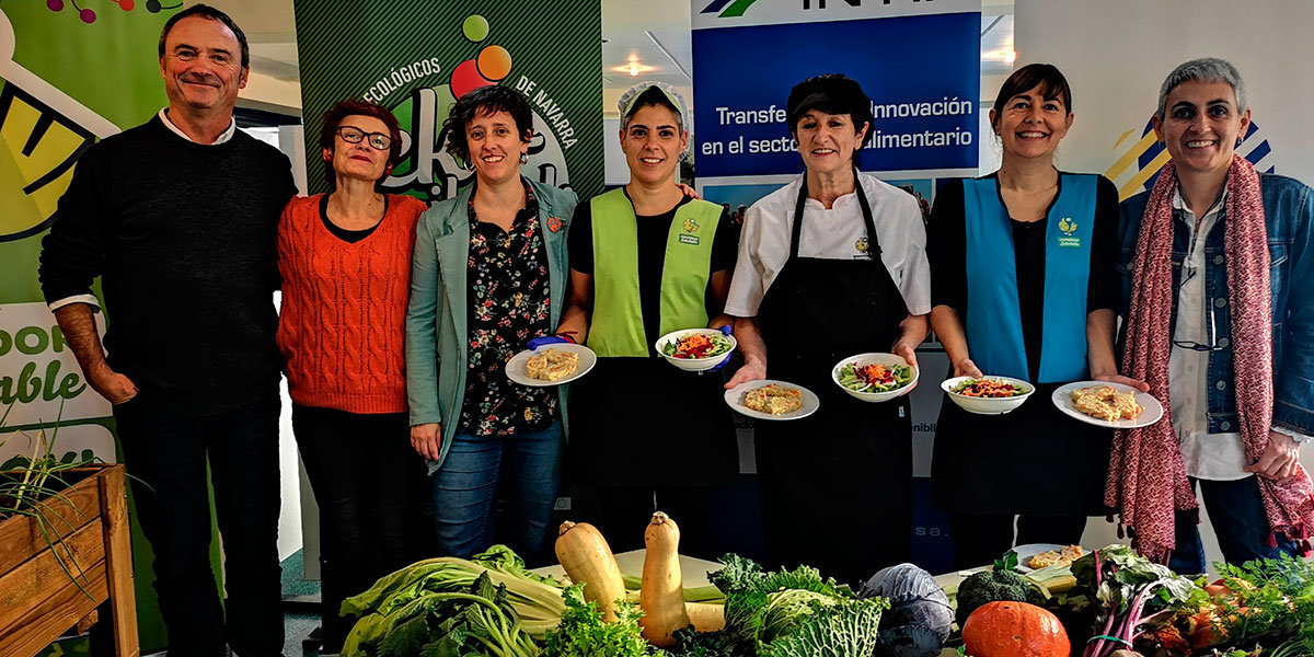 Hoy se ha presentado el nuevo modelo de menú ecológico y local en la Ikastola Argia.