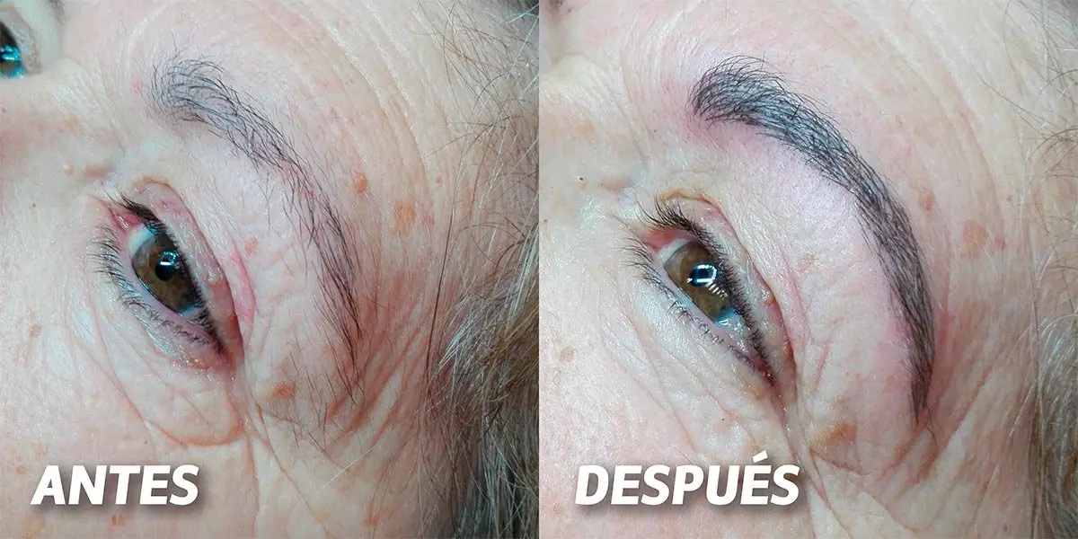 Microblading antes y después